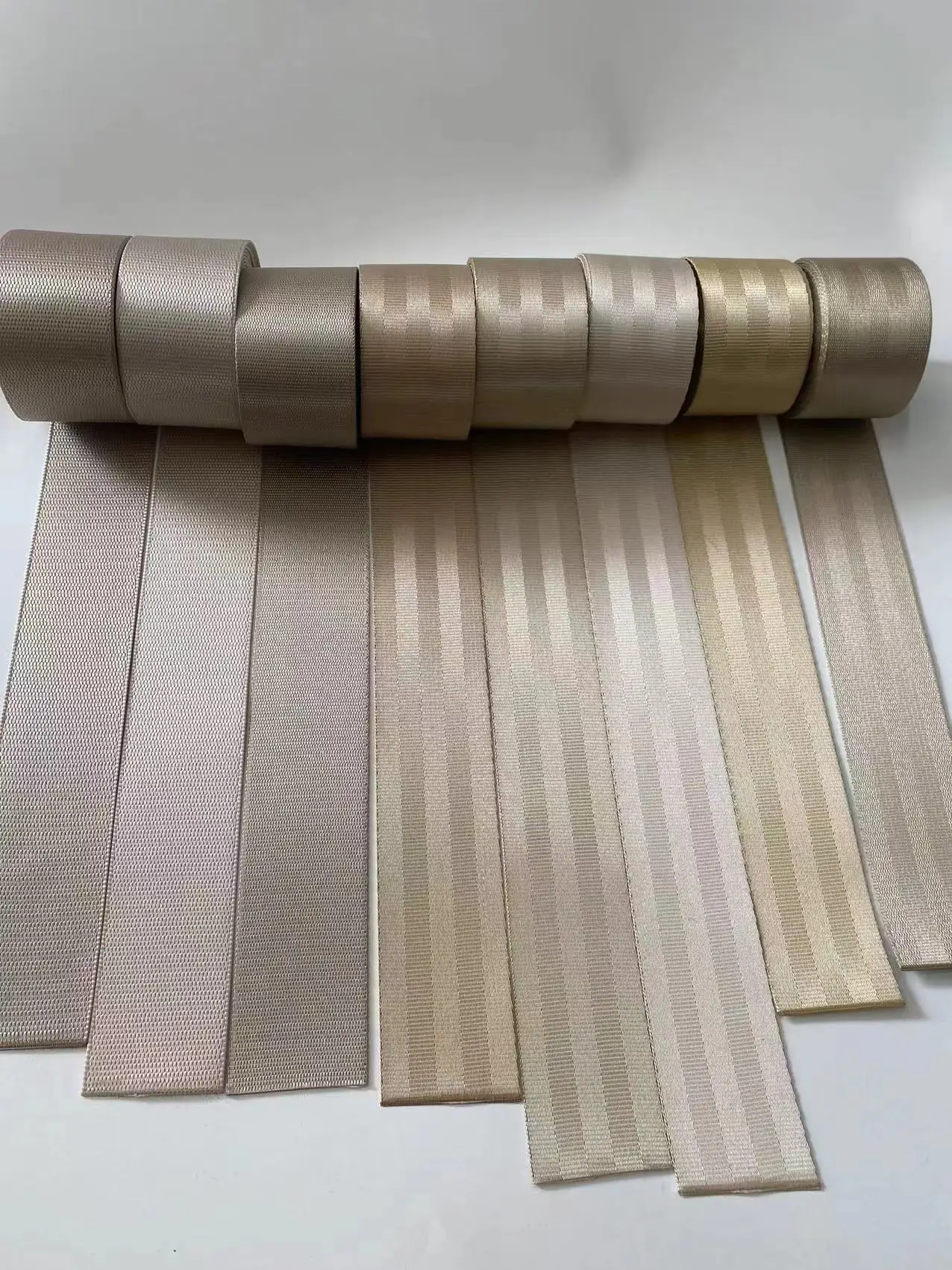 Joormom Beige Series Car Seat Belts Racing Car Modification Color Modification High-Strength Polyester Webbing