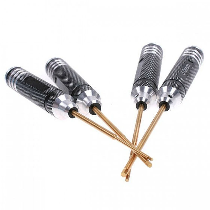 4PCS Hex Screw Driver เครื่องมือไขควงชุดสําหรับเฮลิคอปเตอร์ RC FPV Racing Drone RC Quadcopter รถชุดเครื่องมือ