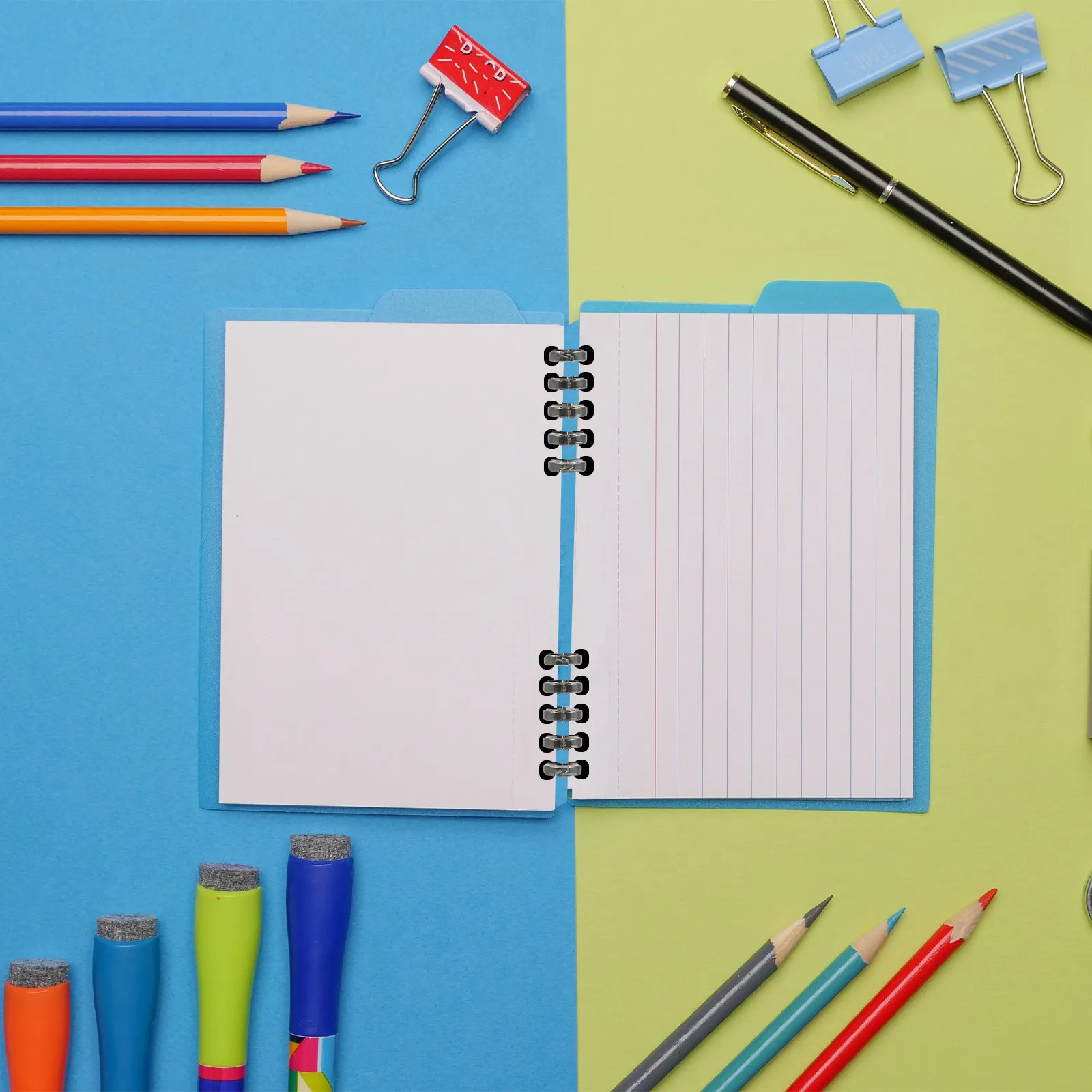 

10Pcs Heavy Duty Binder Rings Plastic Leaf Binders for Loose Paper Organization Convenient File Accessories for School Office