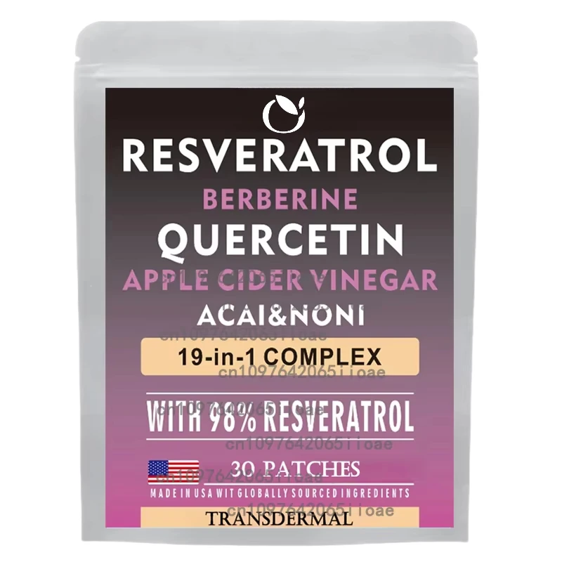 

Транспьютерные пластыри Resveratrol с антивозрастными пластырями от чертины Берберрина и молочного бросания 30 пластырей
