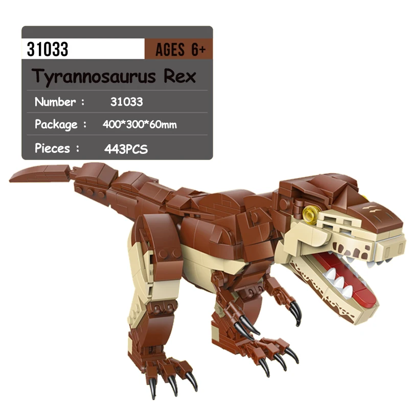 DECOOL 2IN1 Jurassic Tyrannosaurus Rex Triceratops Dinosaur World Building Blocks Pterosaur Dino Robot Bricks Toys For Boy Gifts