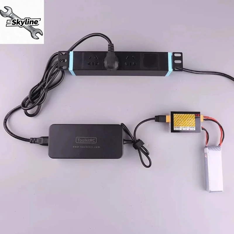 300W 15A 6S LiPo Balance Charger for RC Drone/Fixed Wing, Intelligent High-Power Battery Charger for FPV Model Aircraft