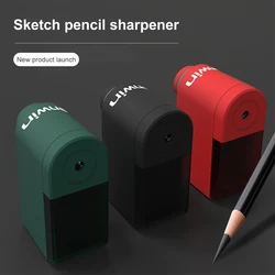 Pencil Sharpener 10 Thickness Adjustment Art Student Hand-cranked Plastic Pencil Sharpener Stationery School Office Supplies