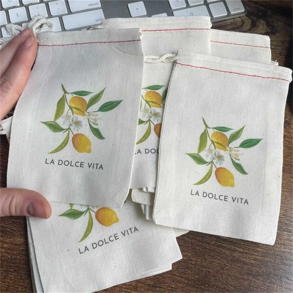 25PCS Italy Wedding Favor Bag - Wedding Guest Favor Bags - Italian Wedding - Destination Wedding - Citrus Favor Bag - Lemon Gift