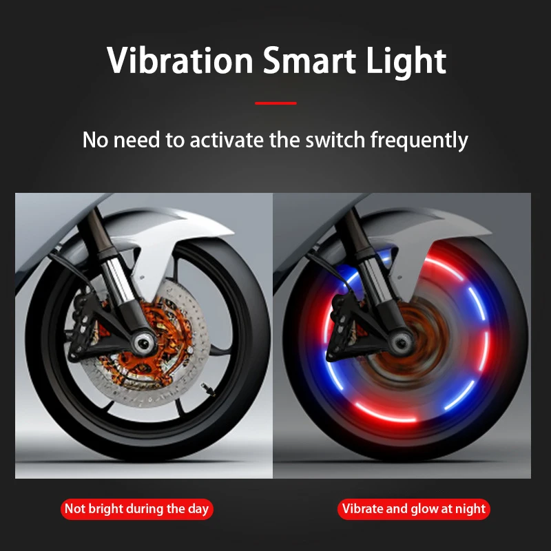 BLALION 2/4PCS Auto Shining Bike Moto Wheel Tire Tyre Light Hub Lamp Air Valve Stem LED Light With Cap Cover Car Styling Light