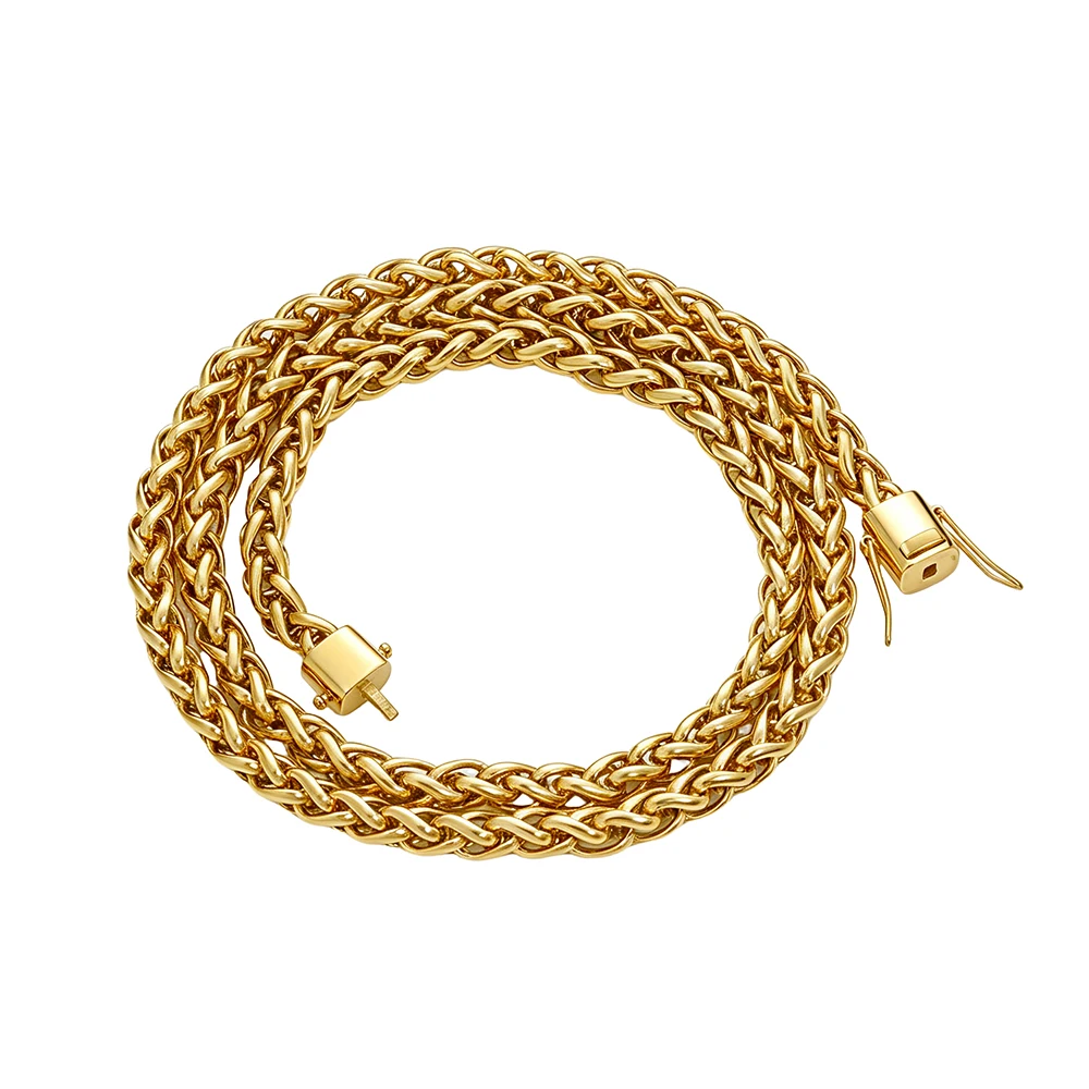 

ESKEEM Wholesale Miami Stainless Steel Thick Twist Chain New Style Men Jewelry Stainless Steel Cuban Link Bracelet MOQ20pcs