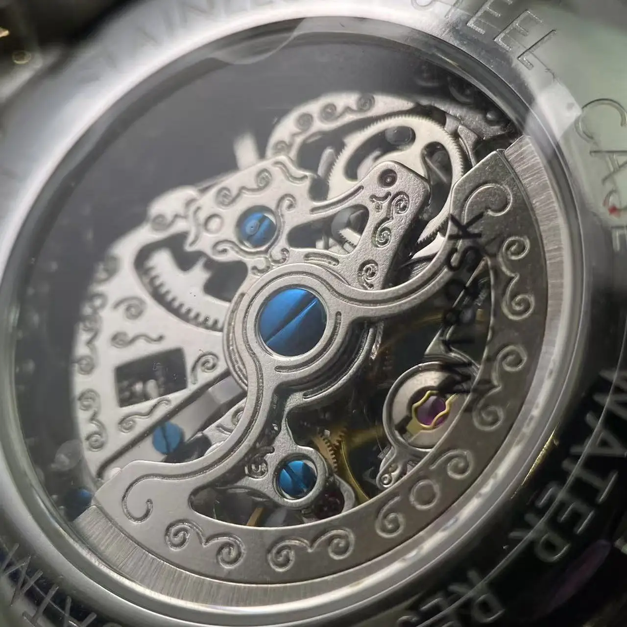 Мужские автоматические часы Gull Tron, модные механические наручные часы 38 мм, скелетонизированный циферблат, сапфировое зеркало, светящееся ST1601