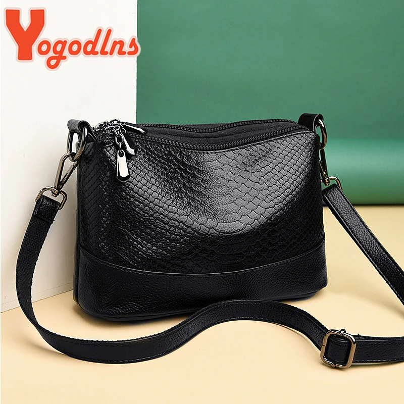 Vintage Crocodile Patte Crossbody Bag For Women PU Leather Shoulder Bag Phone Messenger Bag Mommy Handbag Bolsa