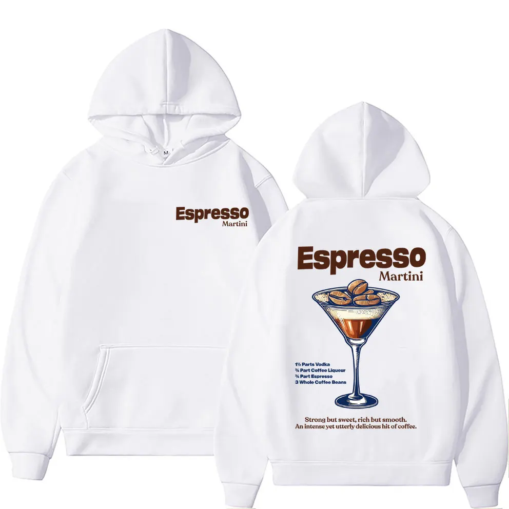 

Best Famous Espresso Martini Double Sided Print Hoodie Male Fashion Vintage Pullover Men Women Casual Oversized Fleece Hoodies