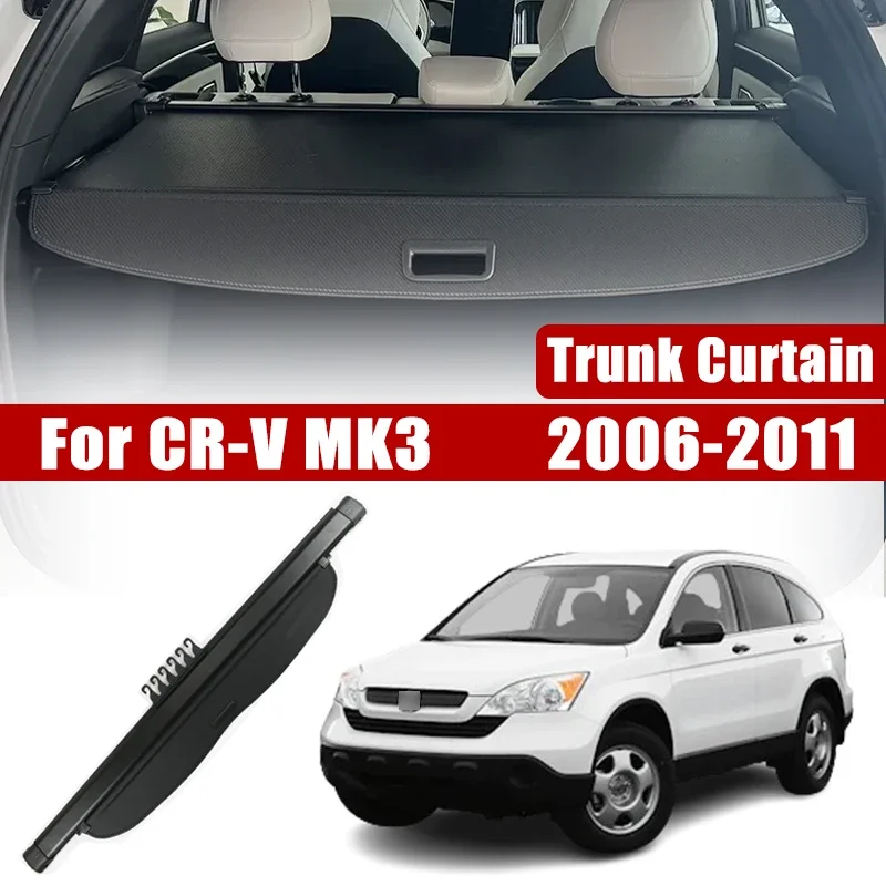 

Для Honda CR-V аксессуары CRV CR V MK3 2006 ~ 2011 багажник автомобиля занавеска багажник груза Крышка для хранения багажа разделение конфиденциальности интерьера