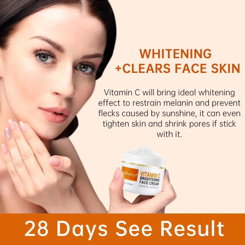 JoyPretty Vitamin C Whitening Skin Care Set Glutathione Face Cream Emulsions Serum Skin Whitener Korean Skin Care Products 5PCS