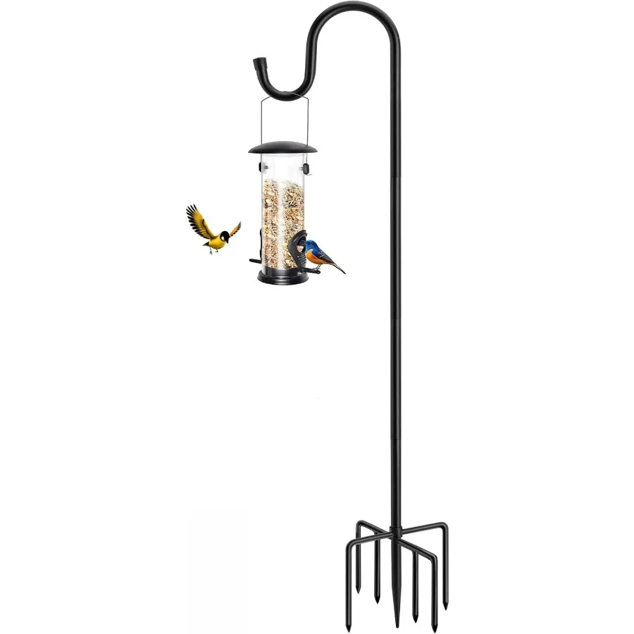 

72 Shepherds Hooks for Outdoor Heavy Duty Garden Bird Feeder Pole for Hanging Bird Feeder Plant Baskets Solar Light Lanterns Ou
