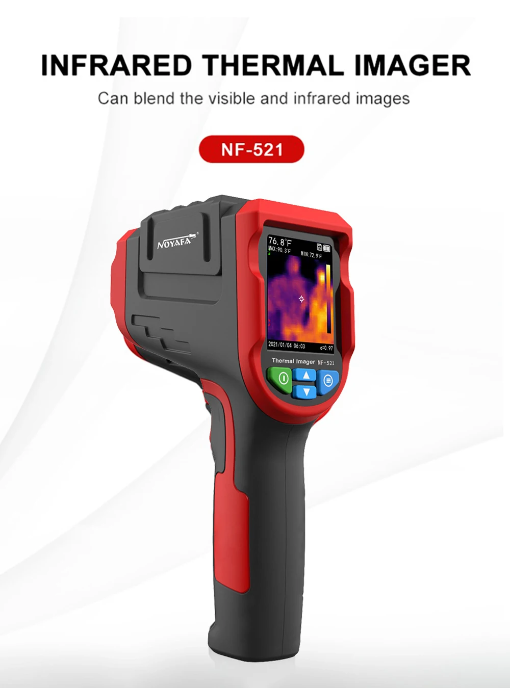 NOYAFA NF-521 Infrared Thermal Imager -20~400°C Thermal Camera Professional Industrial Thermal Imager Floor Heating Detector