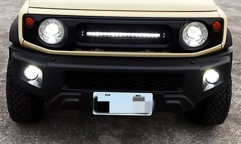 Front Grille with LED Light Bar for Suzuki Jimny JB64/JB74 2018+