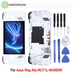 Original 120HZ LCD Screen For Asus Rog Ally-RC71L-NH005W Game Console Display with Frame Full Assembly Repair Replacement Part