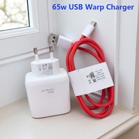 For Oneplus 65W Warp Charge Adapter EU USB Power Wall Charger For 1+ Nord CE 3 4 Lite 13 12 10 Pro 9RT 1M 10A Type C Fast Cable