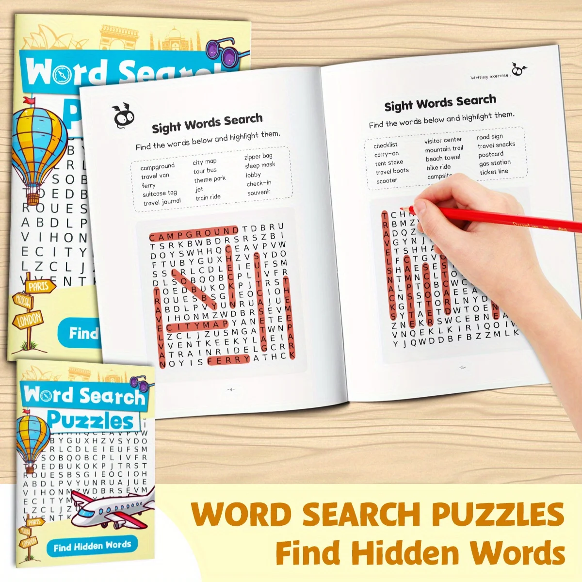 كتاب ألغاز البحث عن الكلمات لل - مراجعة Sight Word Game وسعره