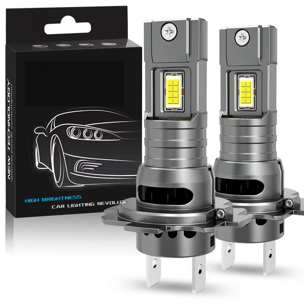 

H7 LED Headlight Bulbs for Car CANBUS 800000LM Super Bright Automobile Lights Turbo Fan Plug&Play Wireless Mini Headlamp 12V 24V