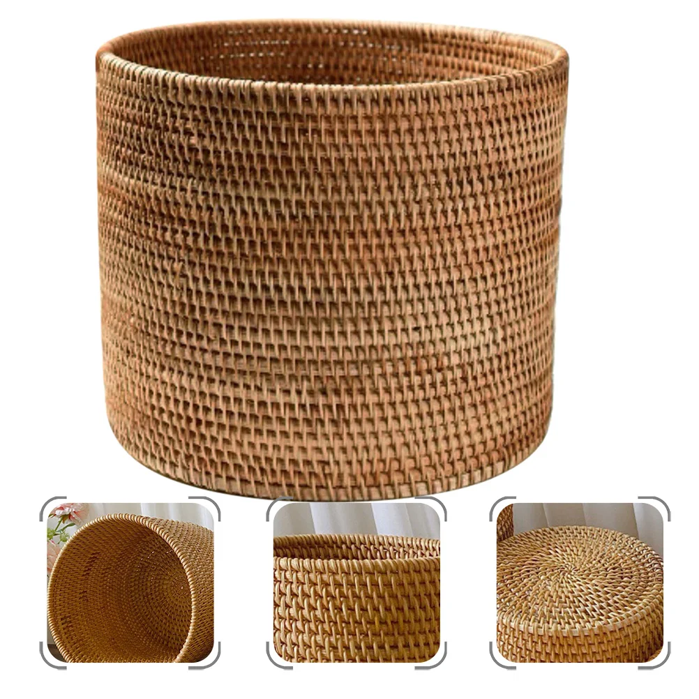 Extra Large Woven Storage Basket Simulated Rattan Fruit Basket for Kitchen Dining Room Table Top Decoration Snacks Vegetables