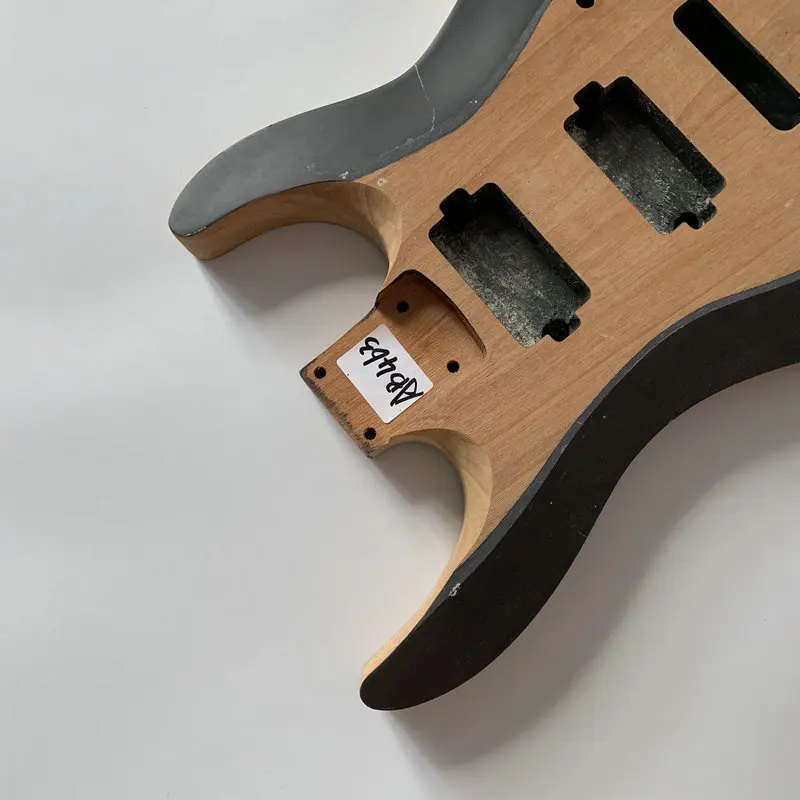 AB463 Stock Item Solid Redwood Electric Guitar Body HH Pickups Tremolo Surface Damages And Dirty