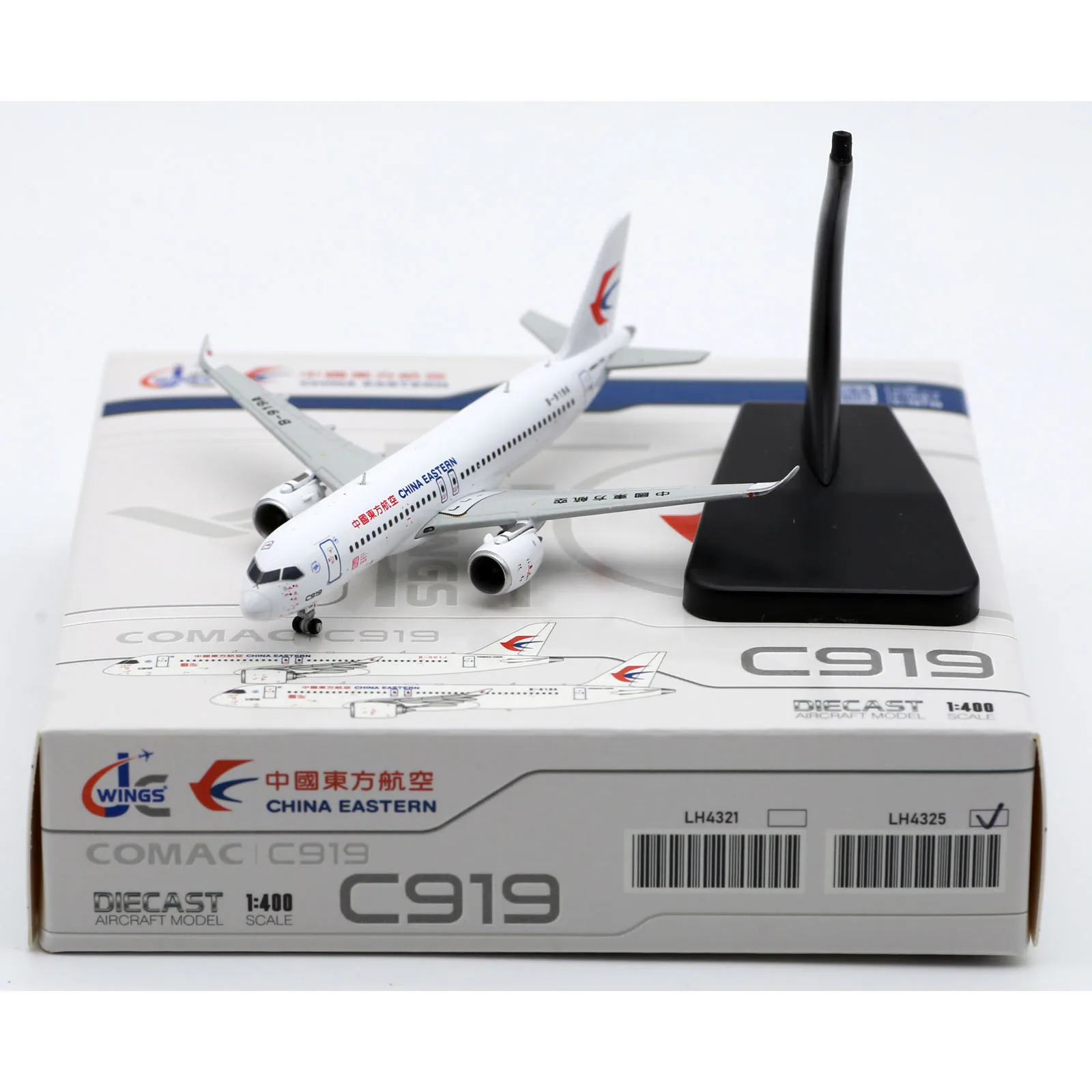 LH4325 Alloy Collectible Plane Gift JC Wings 1:400 China Eastern Airlines \