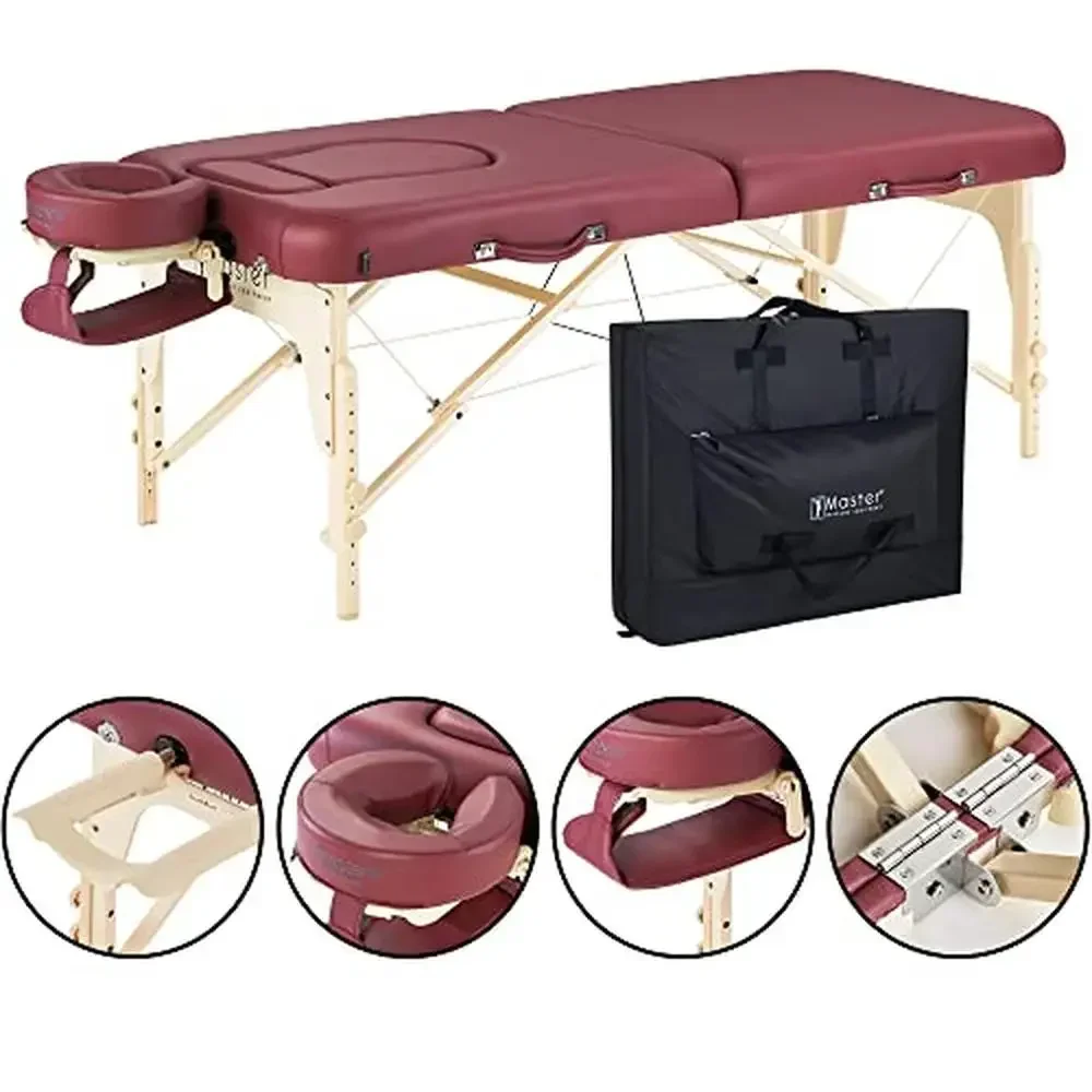 Portable Prenatal Massage Table Female and Obese Clients Pregnant Women Support with Comfortable Cushioning and Deluxe Carrying