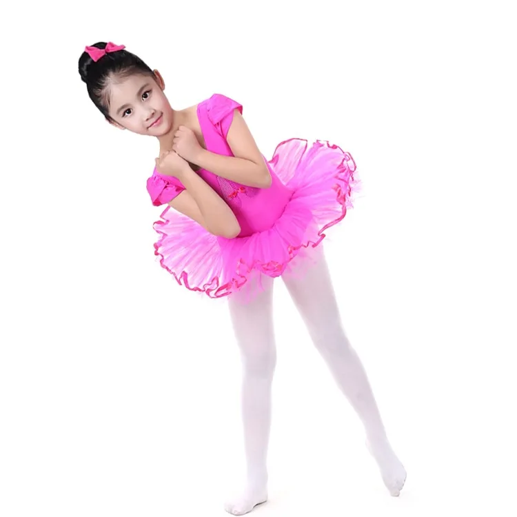 

Children's Dance Costumes Short-sleeved Ballet Tutu Performance Costumes Ballet