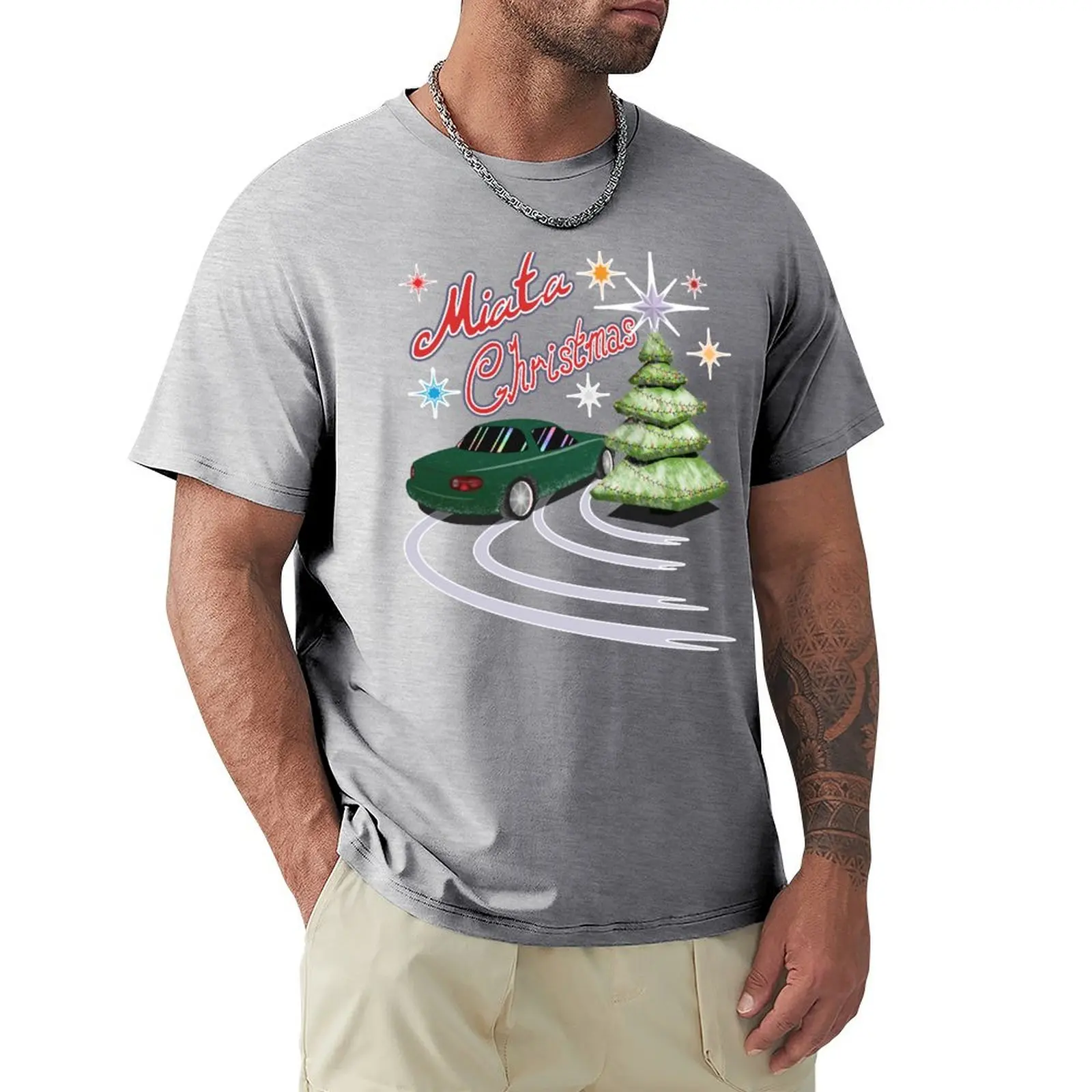 

Green Miata Christmas Drifting! Merry Christmas! T-Shirt graphics boys animal print mens white t shirts