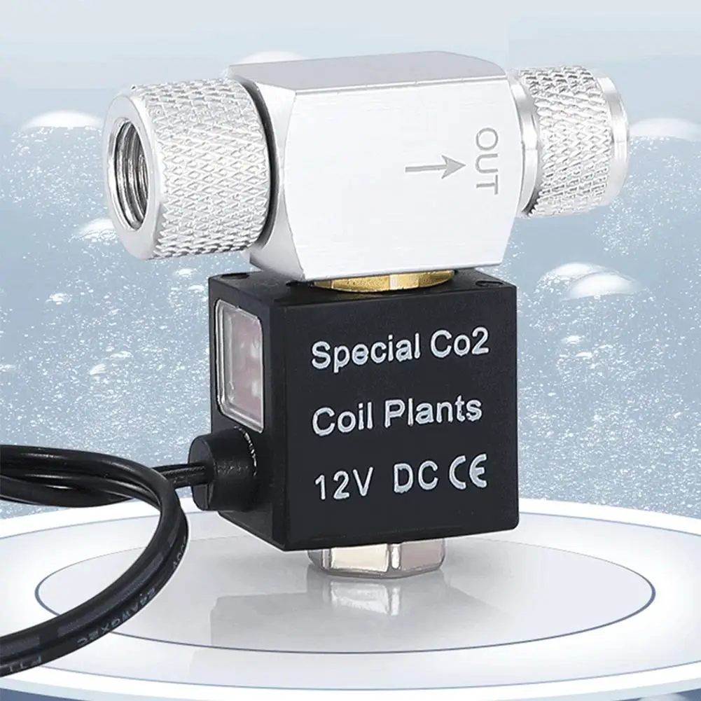 

Aquarium Co2 Solenoid Valve Regulator Waterproof Low Temperature Fish Tank Electric Magnetic Valve