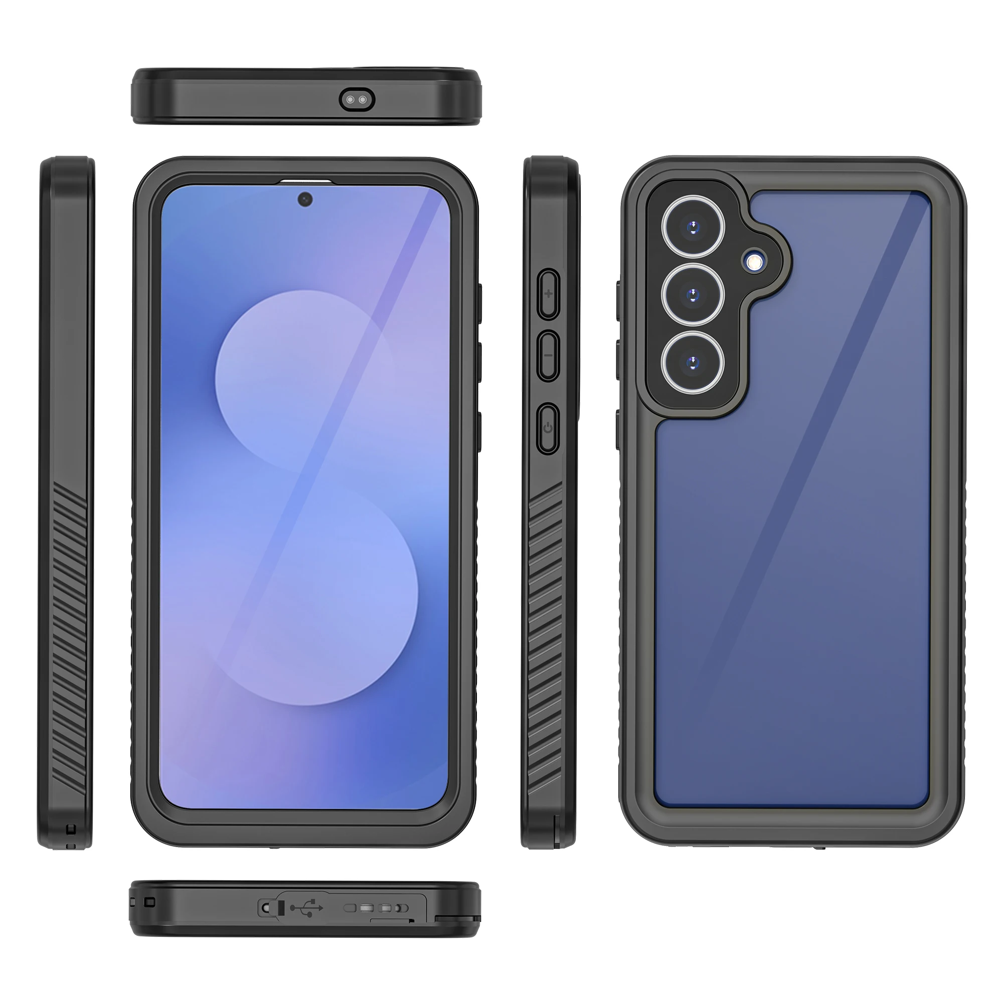 

Подходит для Samsung S25Fe, полностью герметичный водонепроницаемый чехол для плавания и дайвинга, чехол для подводной фотографии со шнурком, ультратонкий прозрачный защитный чехол от отпечатков пальцев и защиты от падения