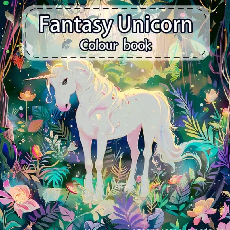 Adult Landscape Painting Book Coloring Book Hot Selling Coloring Book Coloring Book Decompression and Thickening Picture Book