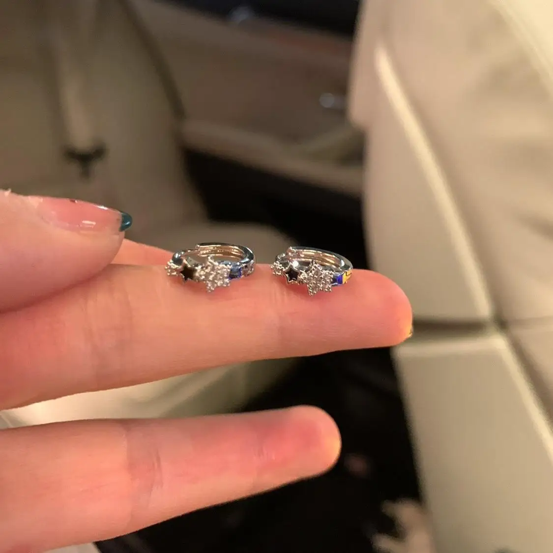 Fashion Retro Zircon Crystal Pentagram Earrings 2023 Trend Simple Star Hoop Earrings for Women Girls Aesthetic Jewelry Wholesale