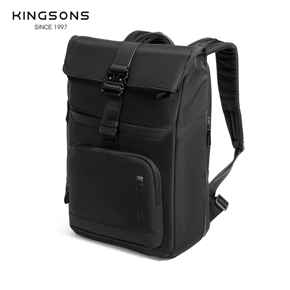 Kingsons Urban Style Backpack Men 15.6 inch Laptop Business Travel Backpack Usb Charging Port Waterproof Dropshipping Wholesale