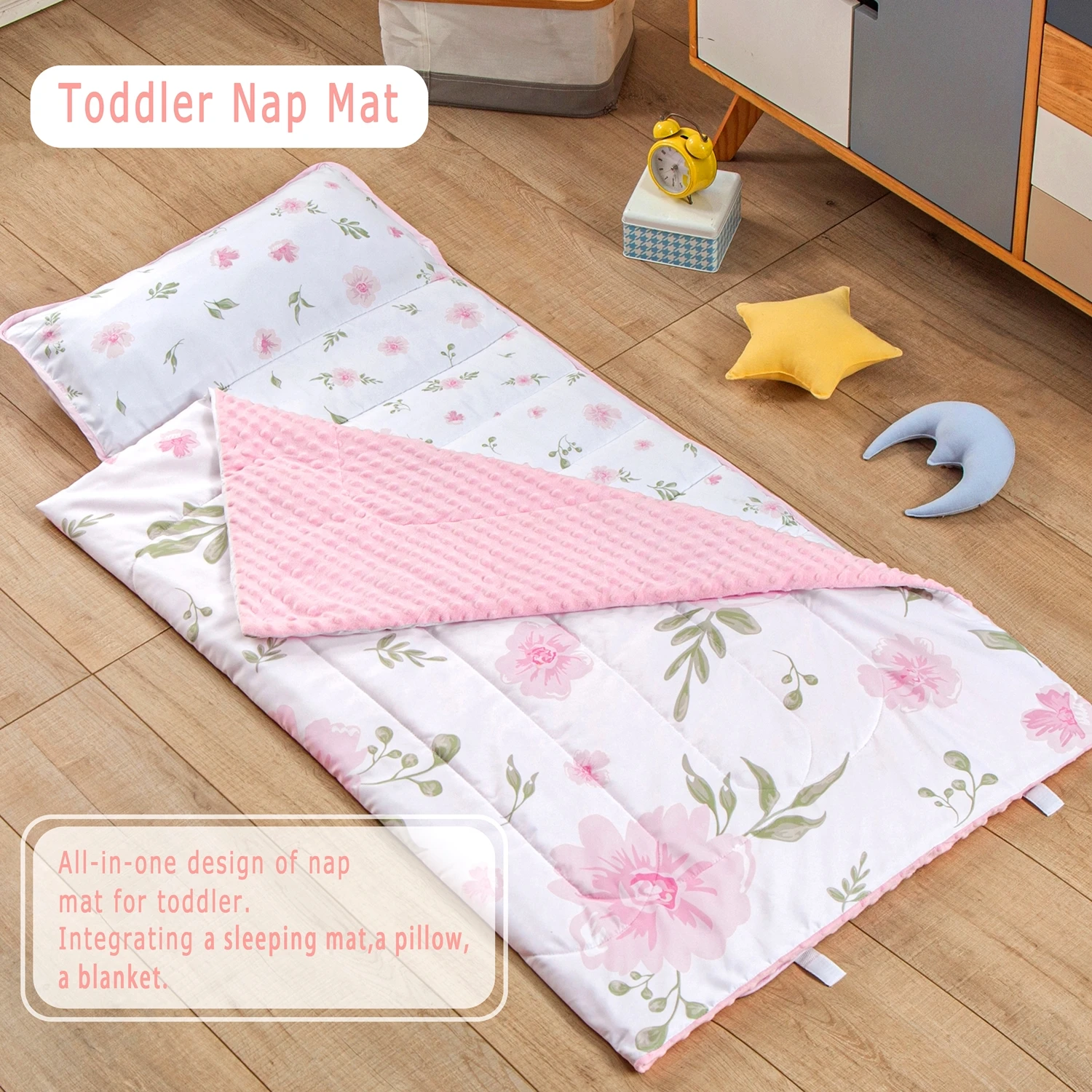 Nap Mat Soft Washable and Portable Lightweight Nap Mat for Toddlers Perfect for Daycare Preschool and Travel