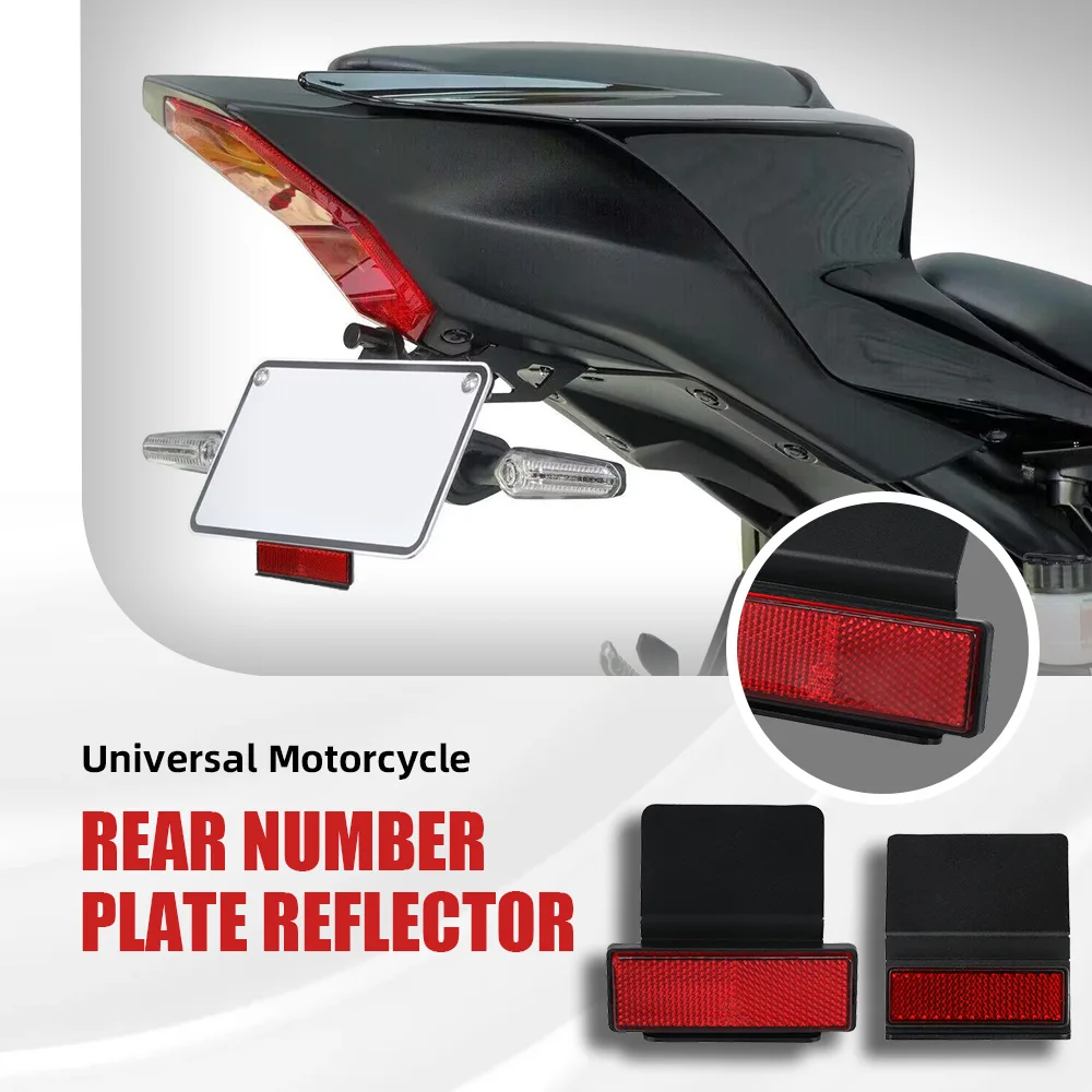 For Honda CR125 CR250 CRF 250R 450R 250X 450X 250RX 450RX 2002-2023 2024 MOTO License Plate Holder Parts Extend Tail Reflector