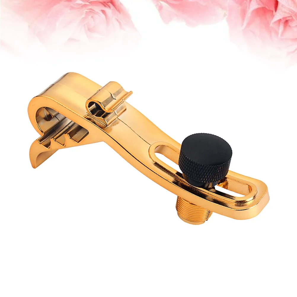 

Plastic Stage Drum Clamp Shockproof Adjustable Microphone Mic Rim Clips Holder Rim Mount Kit (Golden)