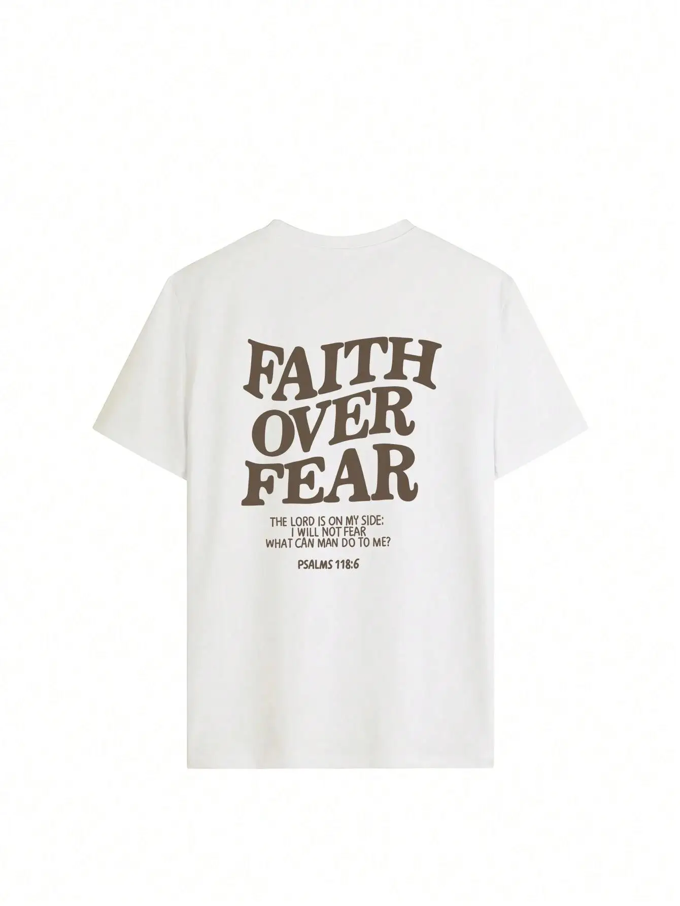 Faith Over Fear Letter Printing Women T-Shirts Breathable Cotton Clothes Summer Street Tee Shirts Casual Oversize Streetwear