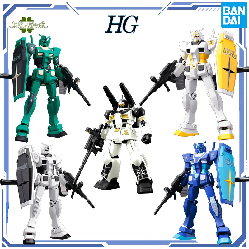 

Bandai Original GUNDAM HG Series Zaku II Anime Action Figure Assembly Model Toys Collectible Model Ornaments Gifts For Children