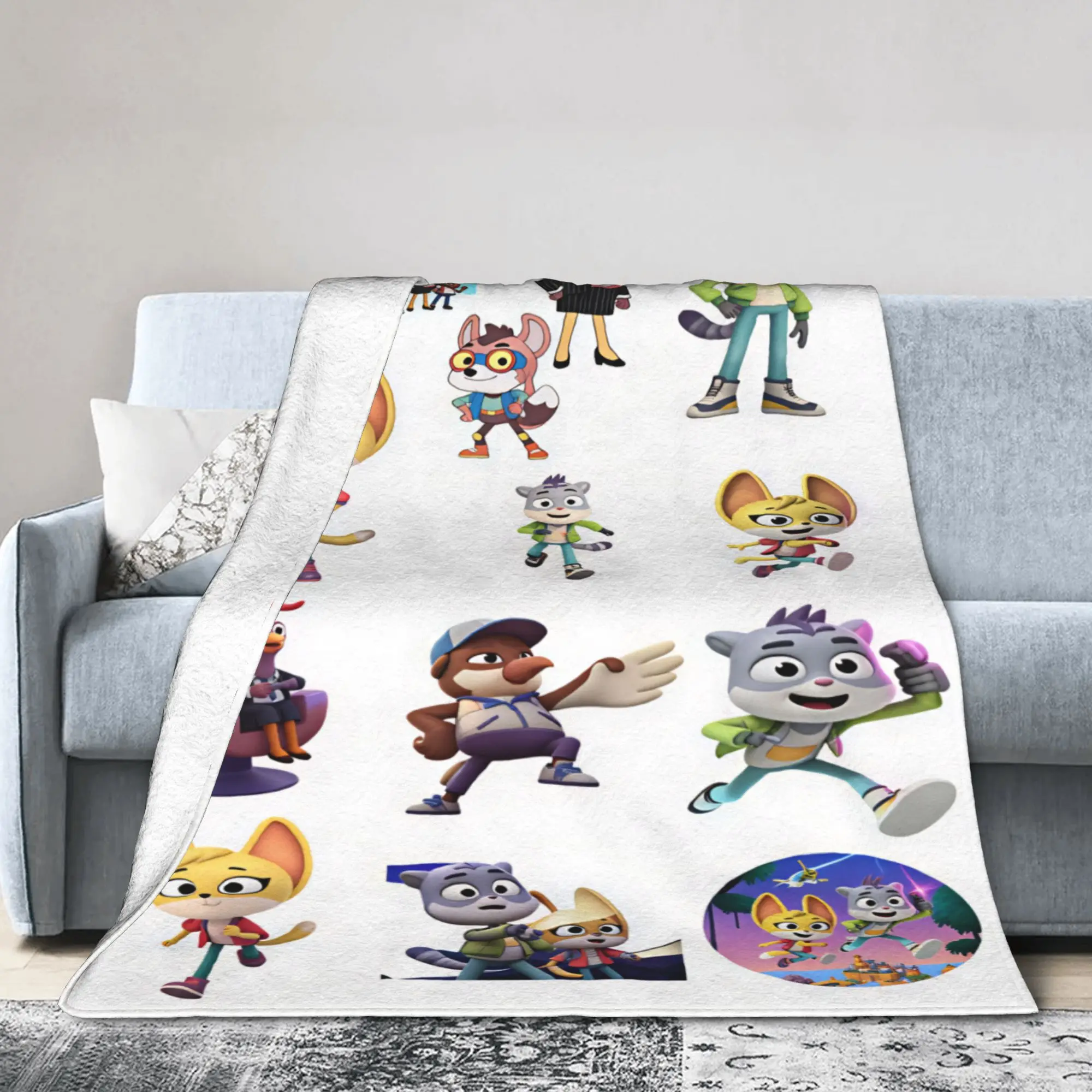 Soft Throw Blanket The Creature Cases Cartoon Animation Television Blanket Flannel Bedspread For Living Room Sofa Bed Cover