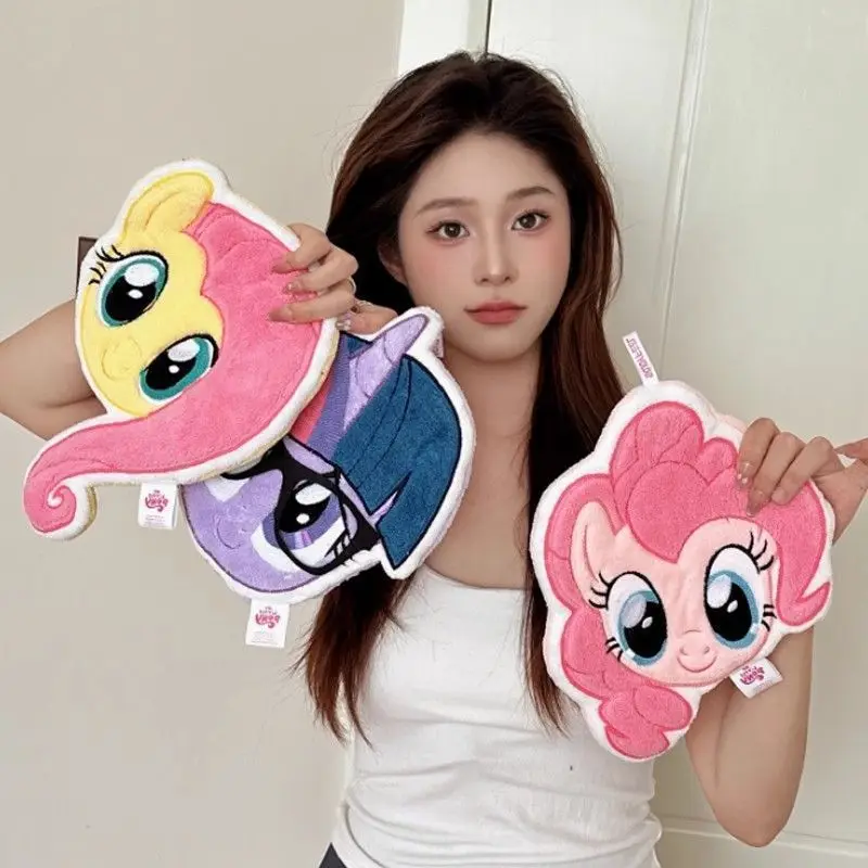 Girl My Little Pony Hand Towel Absorb Water Quick-Dry Bathroom Kitchen Cute New Cartoon Wipe A Handkerchief Hand Washing Cloth