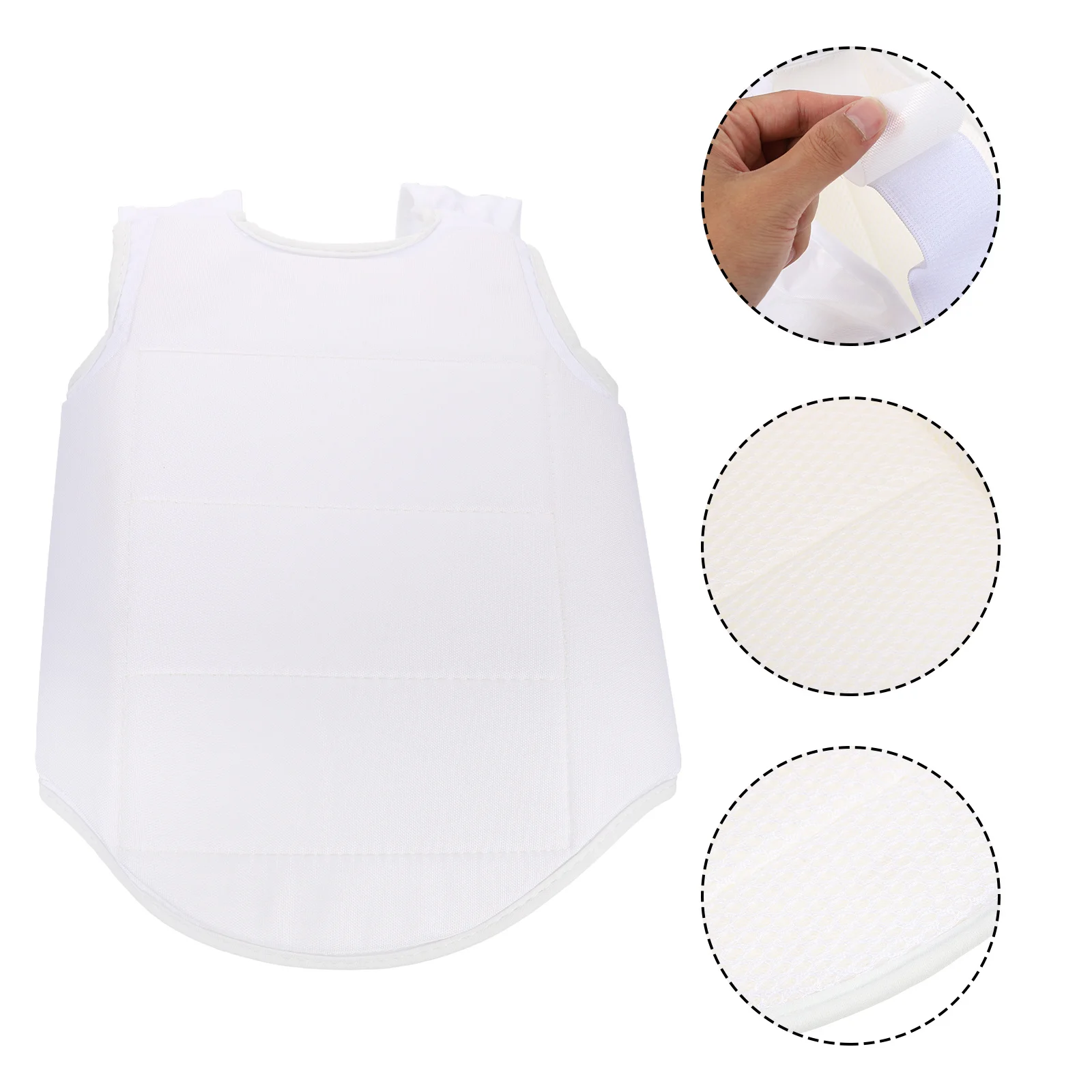 1개 가슴 보호대 두꺼운 양면 충격 방지 복싱 태권도 훈련 보호용 가라테