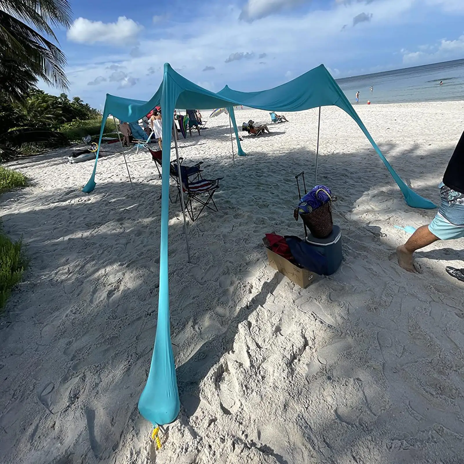 1.6m Beach Canopy tent Pole Aluminum Alloy Stand Canopy Poles Shelter Tarp Pole Tent Rods for Camping party view 4