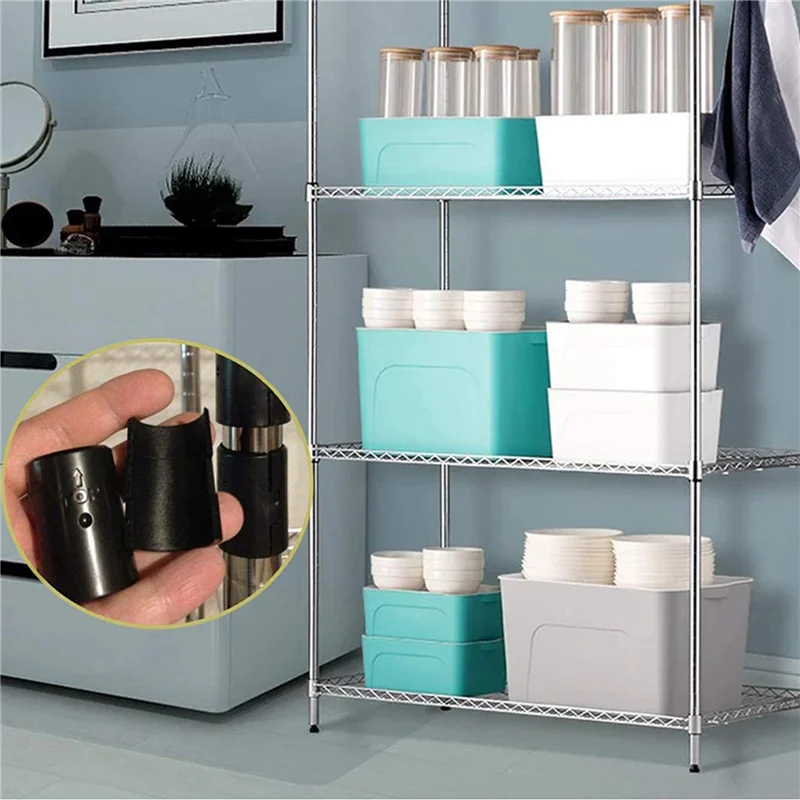 

A34R Wire Shelf Clips 1 Inch-Wire Shelving Shelf Lock Clips Wire Shelving Shelf Lock Clips For Wire Shelving System 400 Pack