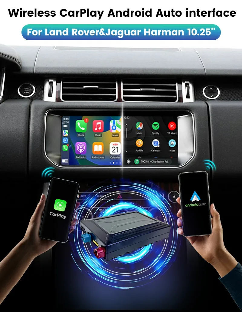 

Wireless CarPlay Android Auto Screen Mirroring for Discovery F-PACE 2017-2020 Harman 10.25'' OEM Screen Interface