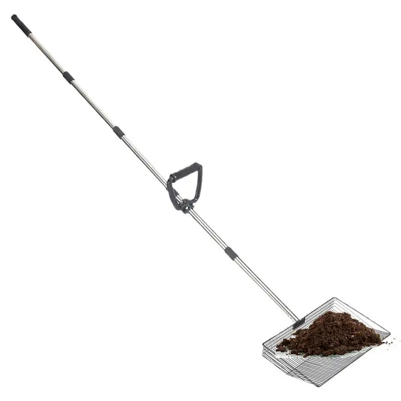 

Coop Scoop Long Coop Litter Shovel Telescoping Poop Sifting Scooper For Outdoor Yard Farm Backyard Poultry Cat Rabbit Dog Horse