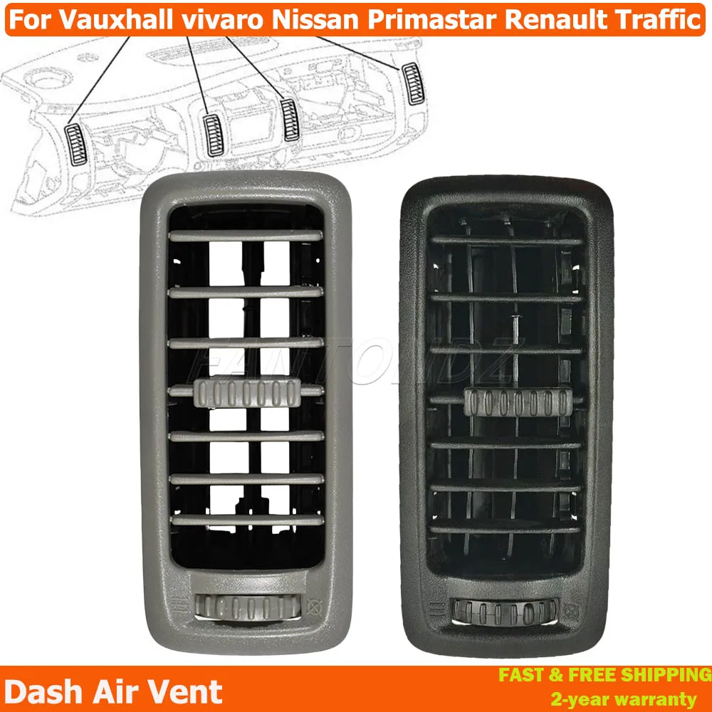 7701054458 Dash Air Vent For Vauxhall Vivaro Nissan Primastar Renault Traffic 6882000QAA Heating Grille Diffuser Center Panel