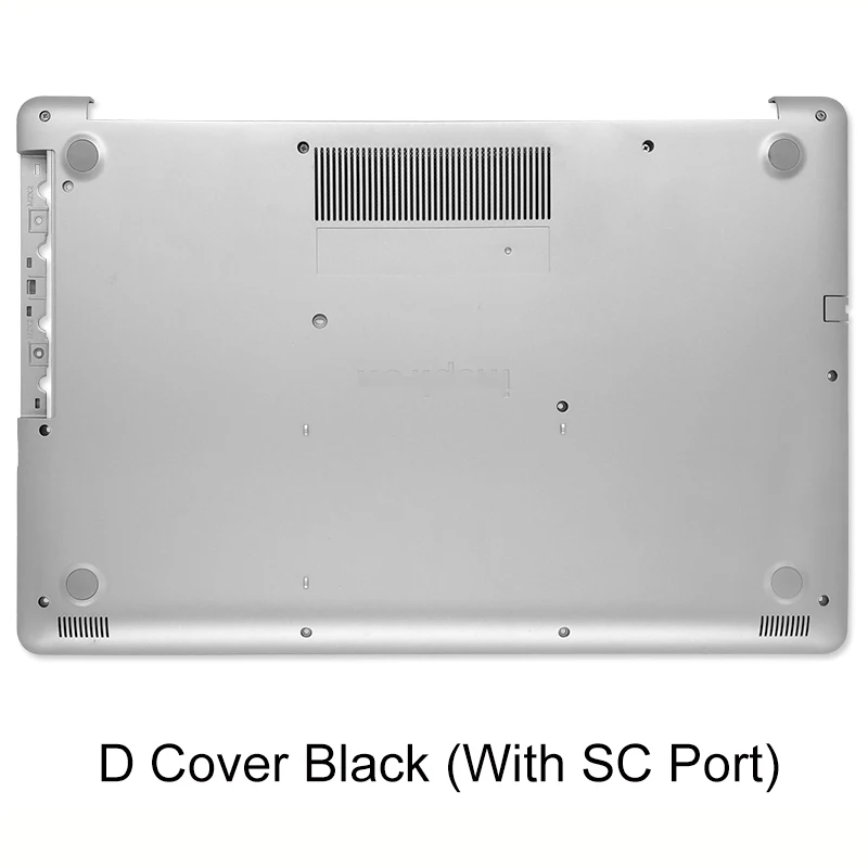 Nueva cubierta trasera/cubierta inferior/bisagras originales para ordenador portátil LCD para Dell Inspiron 17 5770 5775 P35E A D cubierta plateada y negra