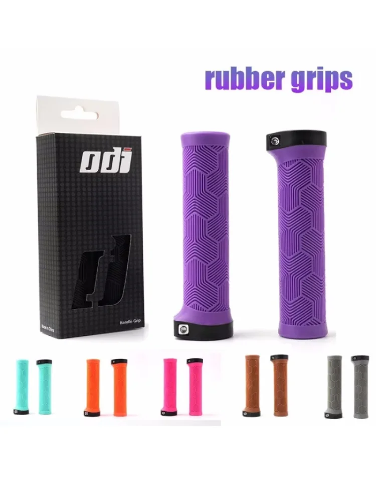AliExpress NONE ODI Rubber Bicycle Grips 22mm Set Ergonomic MTB Handlebar Grips for Dirt Pit BMX And Mountain Bike in Purple Brown Pink Black