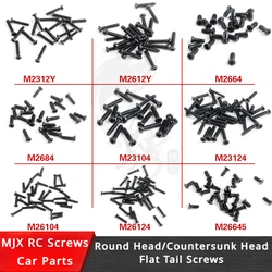 Saco de parafuso auto-roscante de cabeça chata, Peças sobressalentes completas do veículo, MJX 16208, 16209, 16207, RC, M26124, M2664, M2384, M23104, M23124