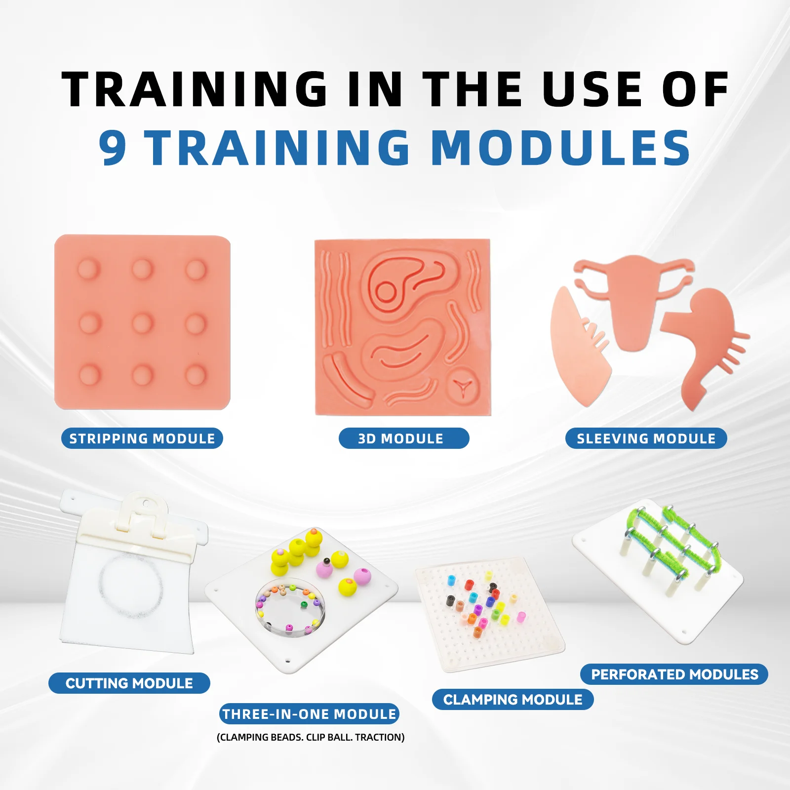 Laparoscopic Simulator Training Box Foldable Laparoscopy Endo Trainer Medical Teaching Equipment
